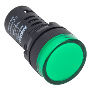 Индикаторная лампа AD16-22 D/S, 220V, зеленая
