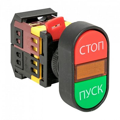 Кнопка управления APBB-2225N, 220V, 10A, овальная, без подсветки
