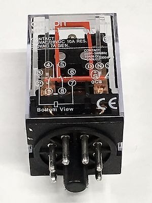 Реле с клемником  OMRON MK2P-I 220V
