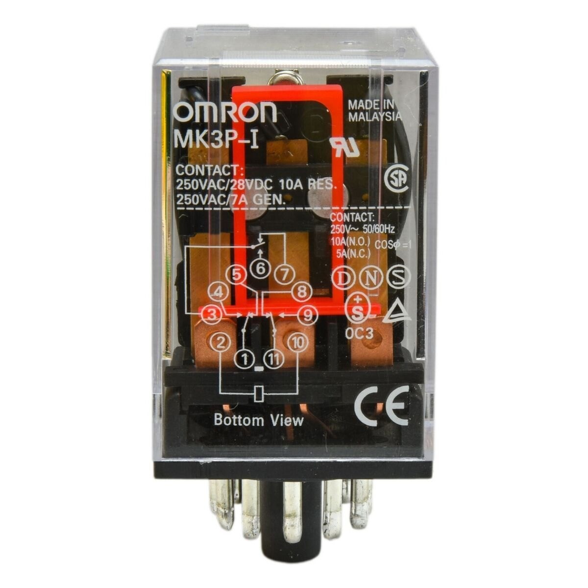 Реле с клемником  OMRON MK3P-I 24V