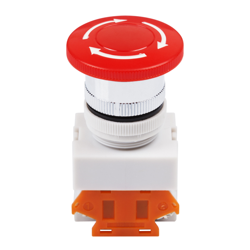 Кнопка управления Y090-11ZS, 220V, с фиксацией, красная