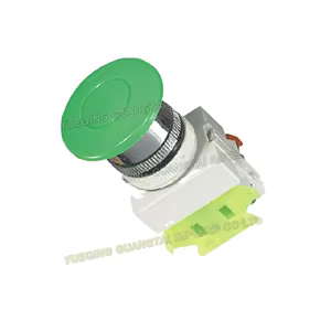 Кнопка управления Y090-11ZS, 220V, с фиксацией, зеленая